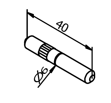 3kN Extended Side Fixed Aluminium Channel Extension Pin