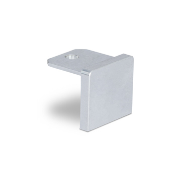 Aluminium U-Profile Slotted Handrail End Piece