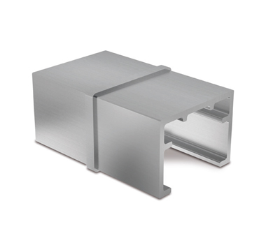 Stainless Steel 40x30 U-Profile Slotted Handrail Straight Connector