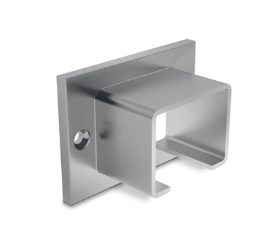 Stainless Steel 40x30 U-Profile Slotted Handrail Wall Connector