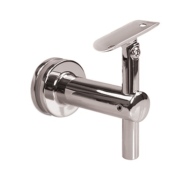 Mirror Polished Articulated Glass Bracket Handrail Support