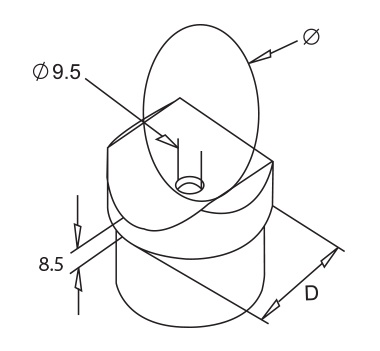 Mirror Polished Tube Saddle