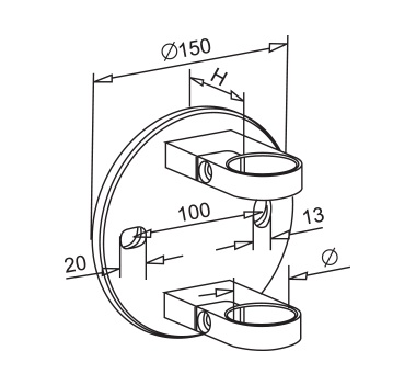 Mirror Post Holder