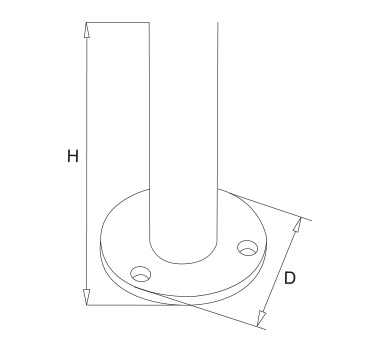Satin Base Plate and Floor Post Diagram