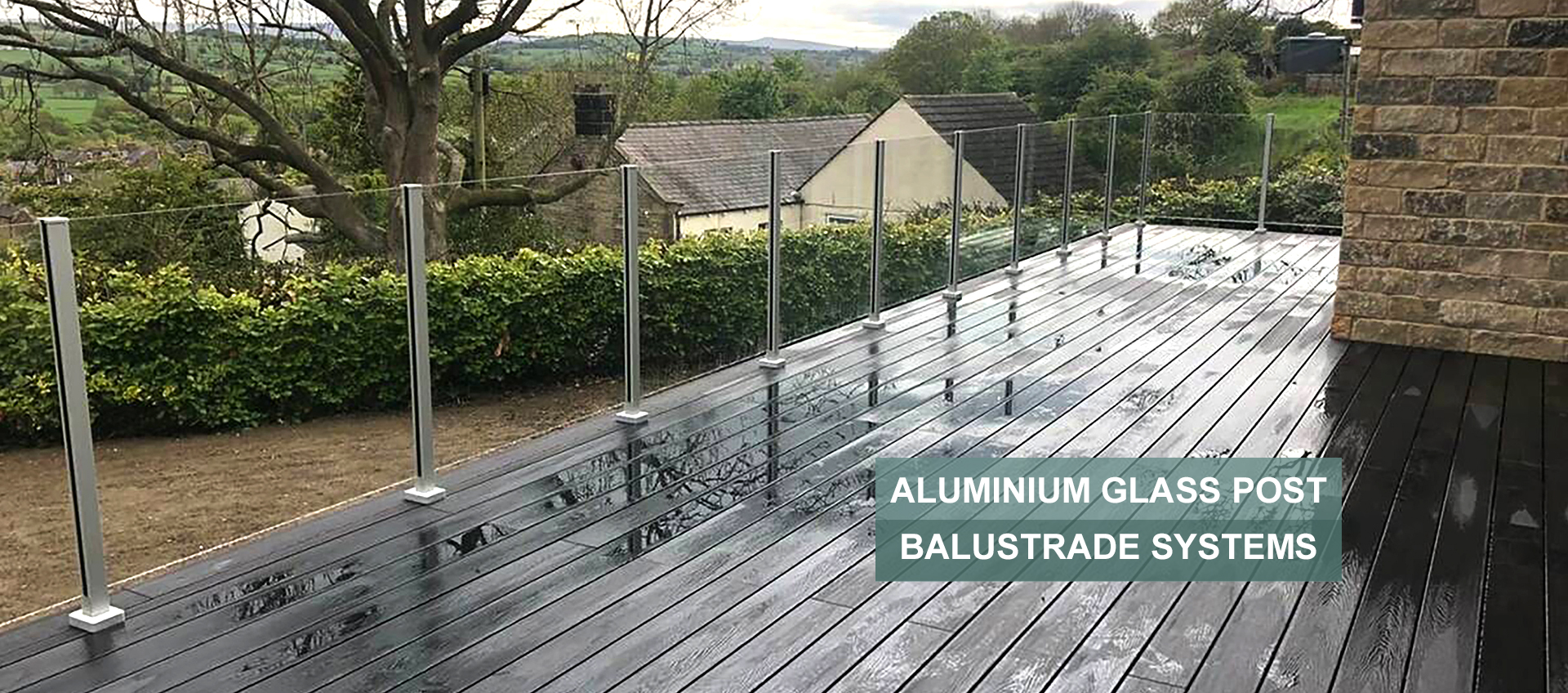 Aluminium Glass Post Balustrade System