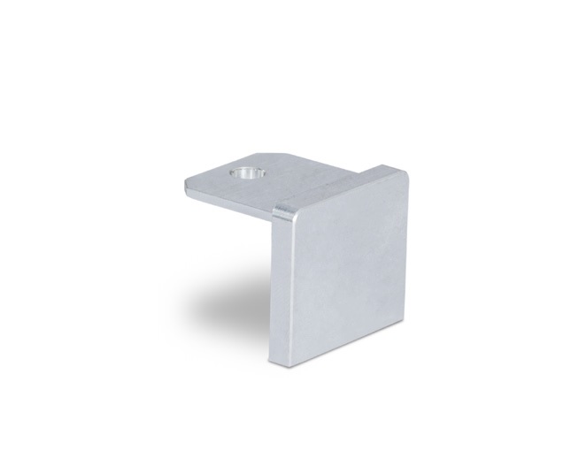 On-Level Glass Balustrade Handrail End Cap - SS Effect